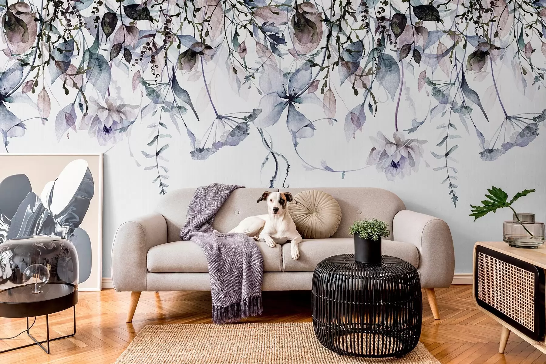 Fototapet Utspridda blommor w09170v1