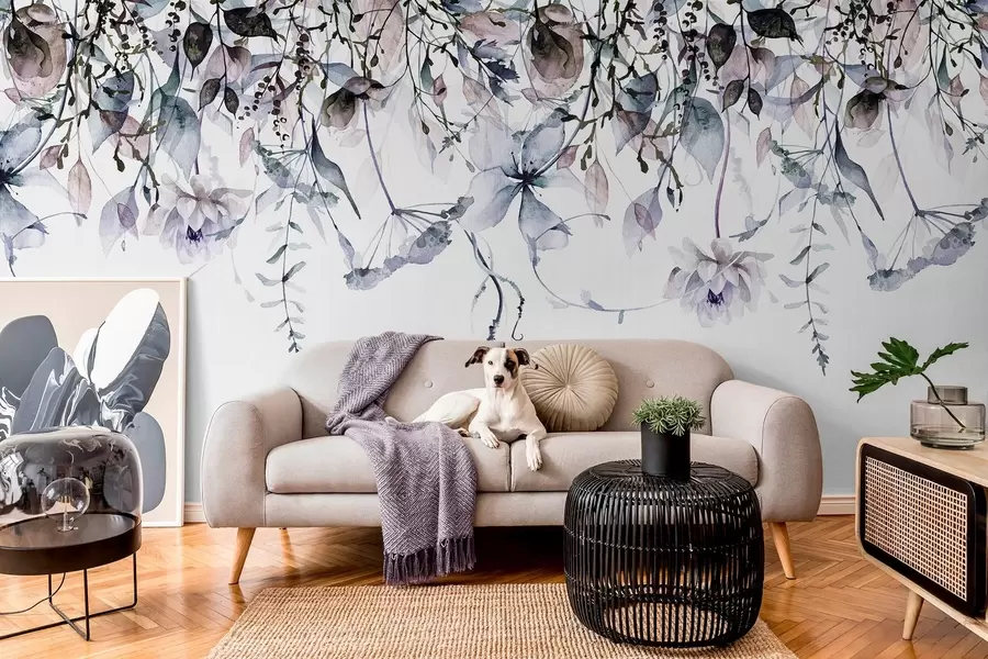 Fototapet Utspridda blommor w09170v1