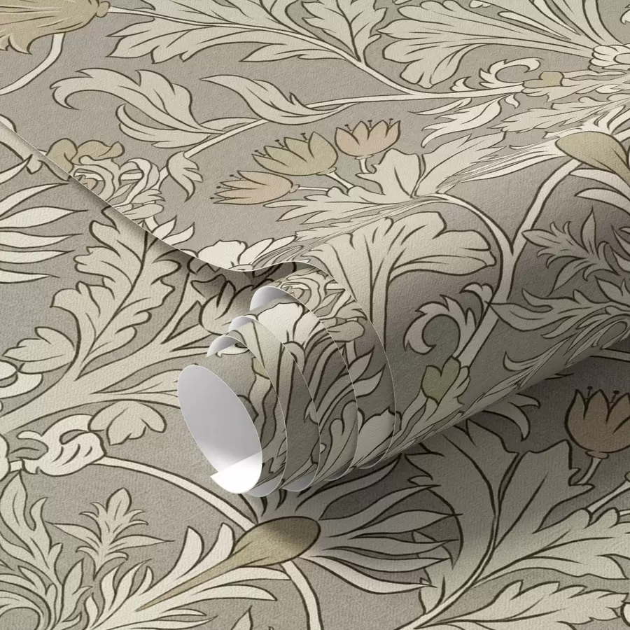 Fototapet Klassisk blomsterprydnad i stil med William Morris a00171