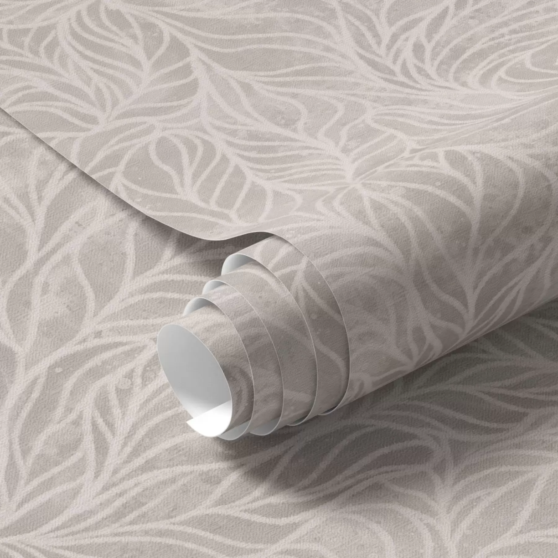 Fototapet Beige abstrakt textur med släta linjer av löv a00179