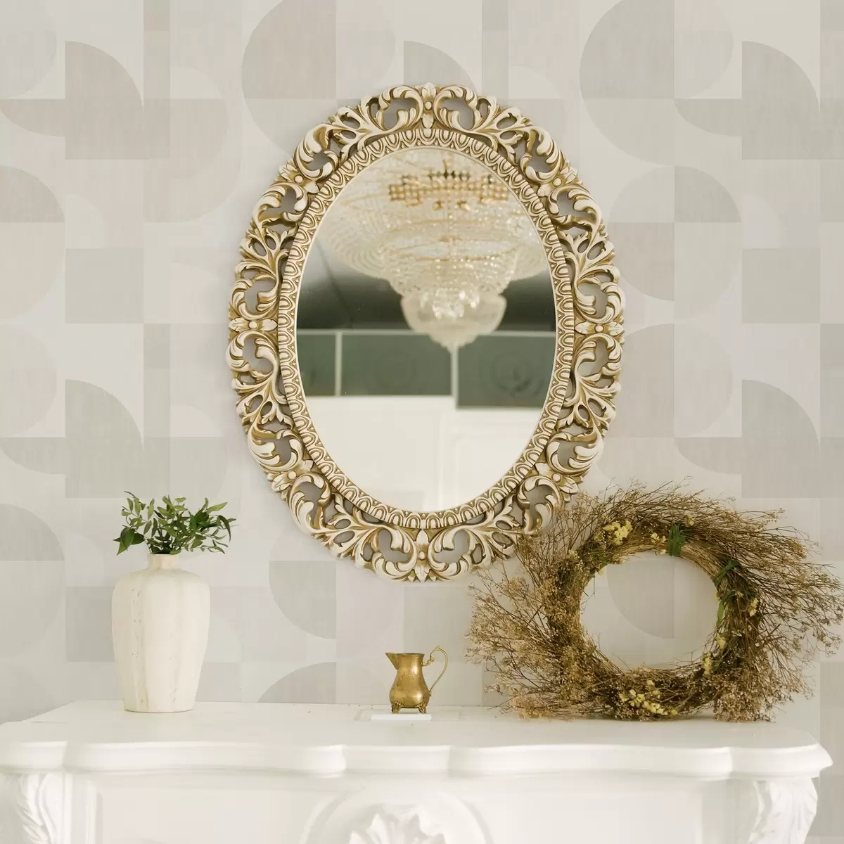 Bakgrund Minimalistisk geometri i ljus krämfärgad palett a00189