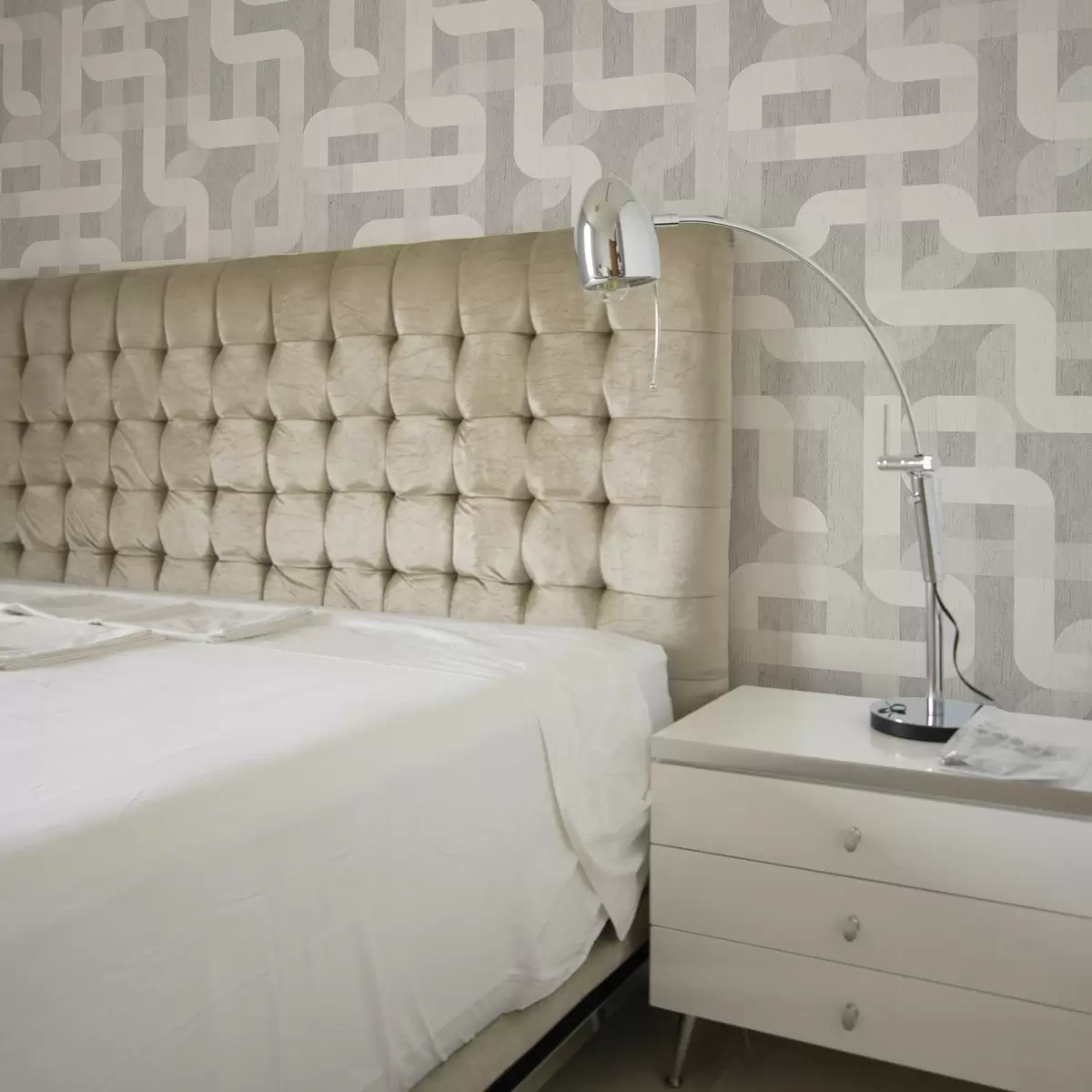 Bakgrund Modernt grafiskt mönster med böjda linjer a00190