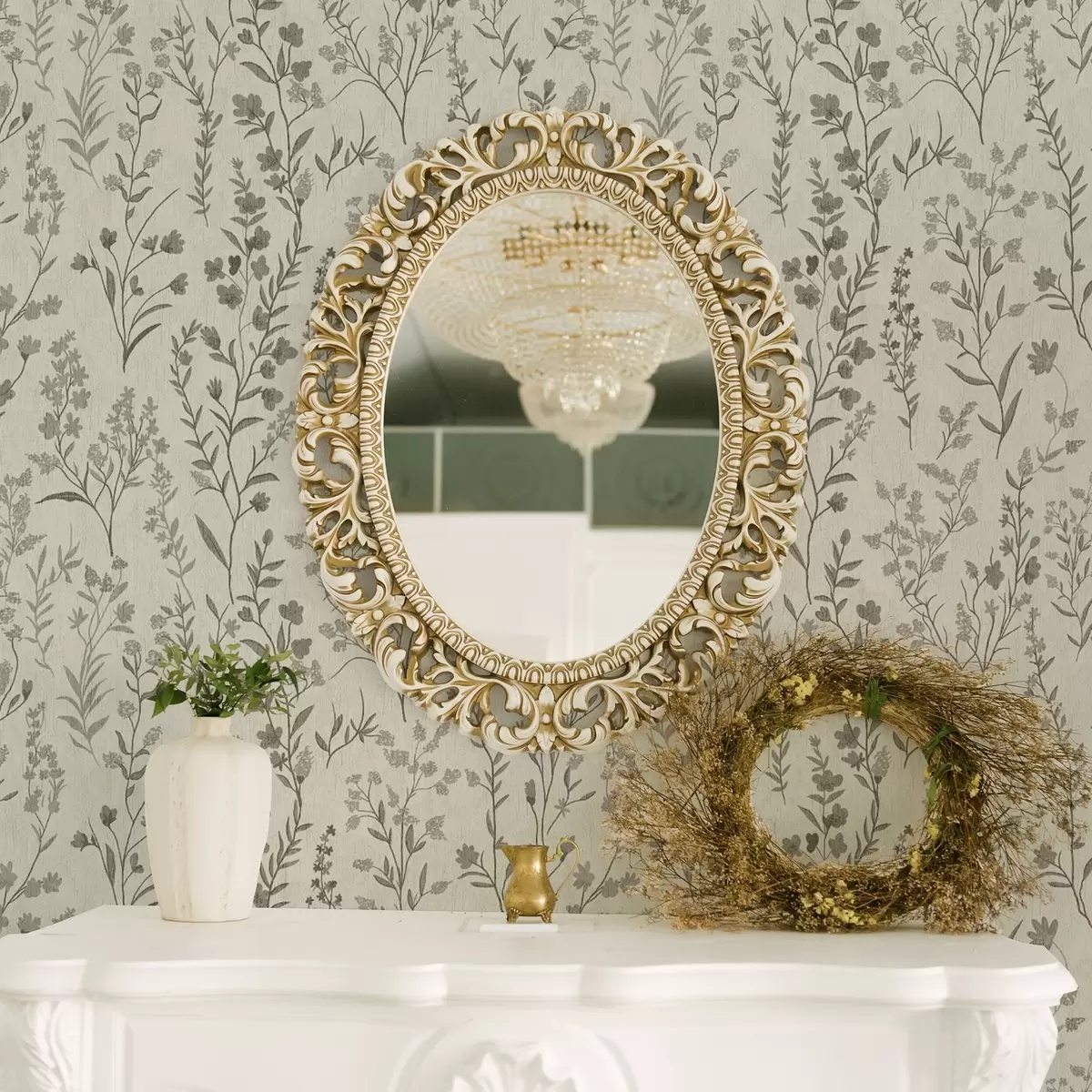 Bakgrund Monokromt ängsgräs i vintagestil a00192