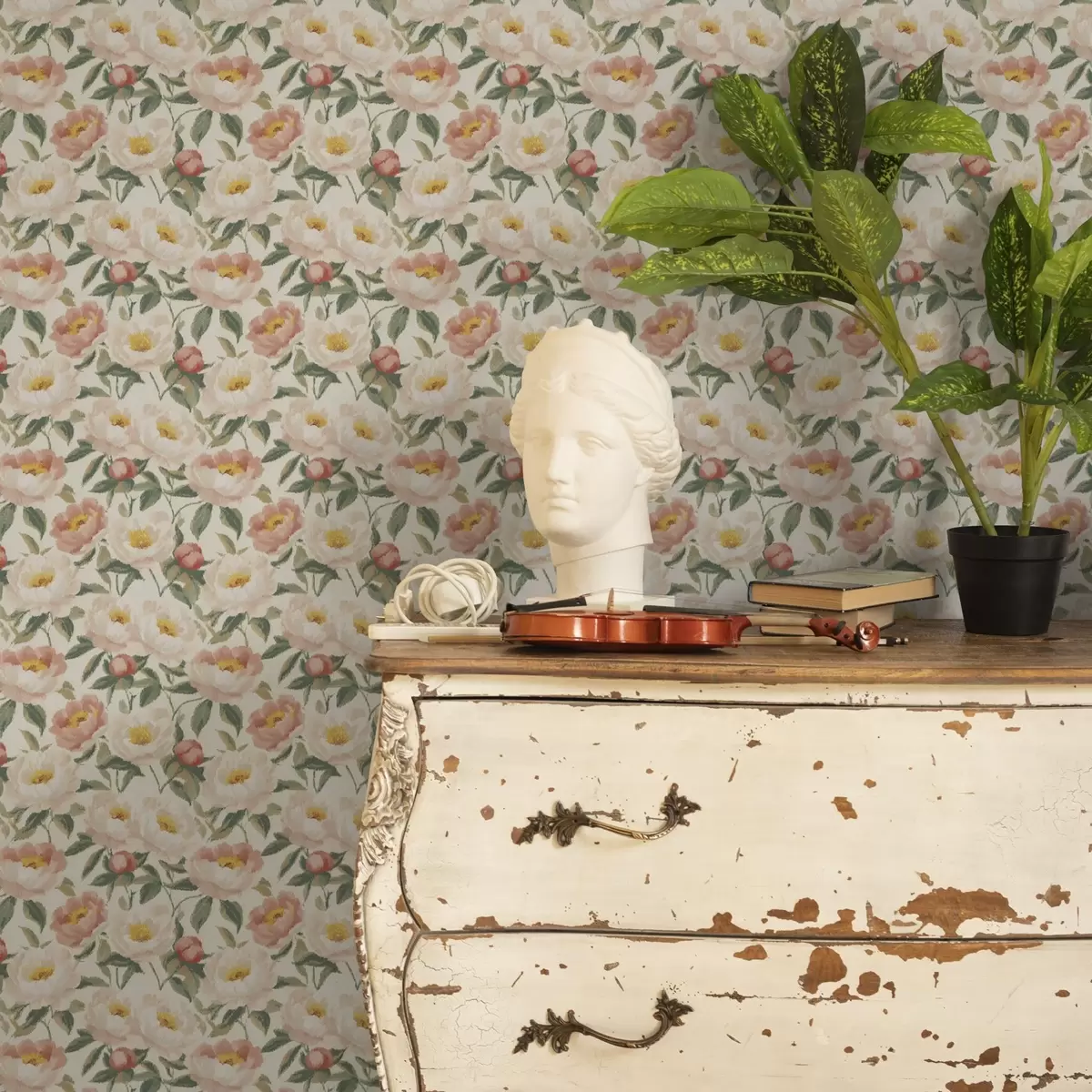 Bakgrund Akvarellpioner i ljusa färger i retrostil a00193