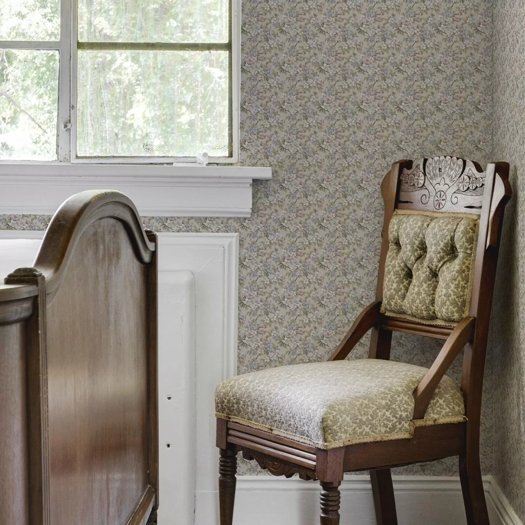 Fototapet Diagonal bukett med vårblommor i delikata nyanser a00204