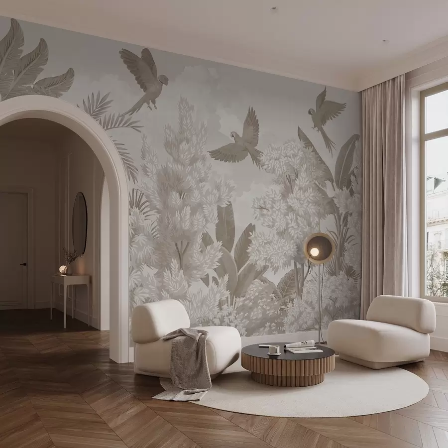 Fototapet Papegojor i djungeln w04105v1