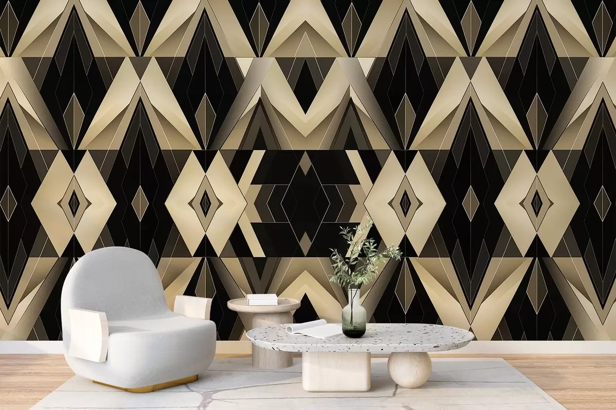 Fototapet Abstrakta geometriska former w04126