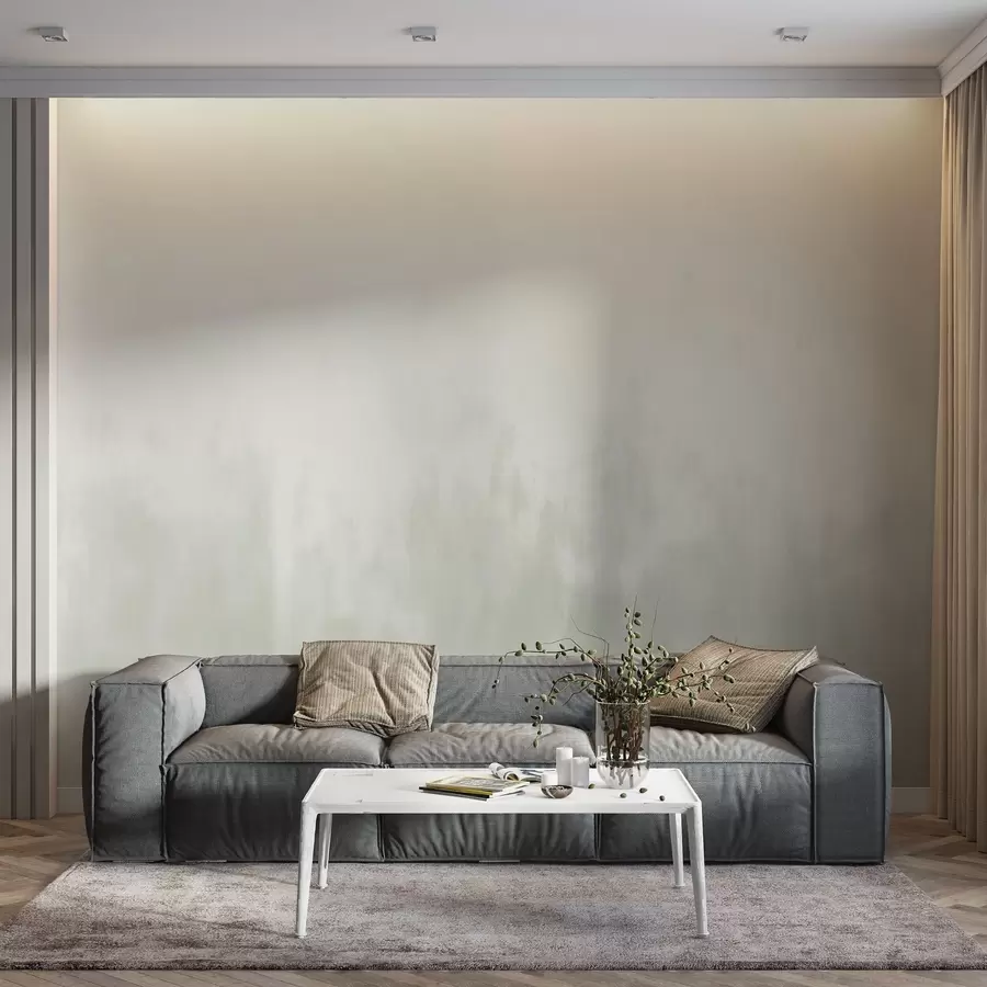 Fototapet Akvarellgradient i grå-beige toner, minimalism w04156