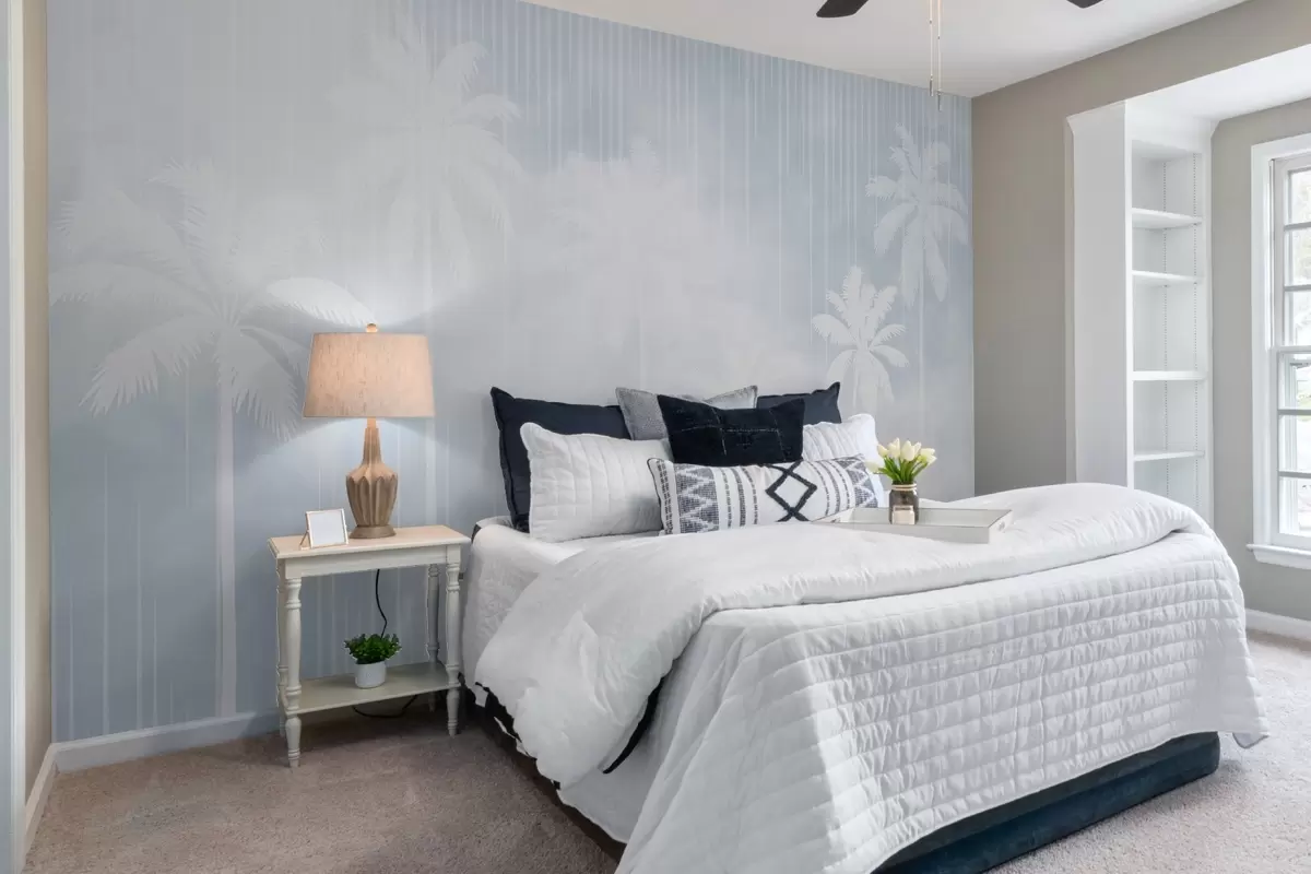 Fototapet Dimma med palmer w04180v1