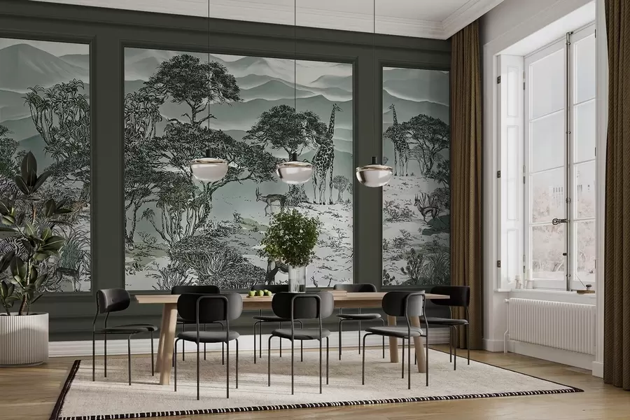 Fototapet Afrikanska djur w09230v1