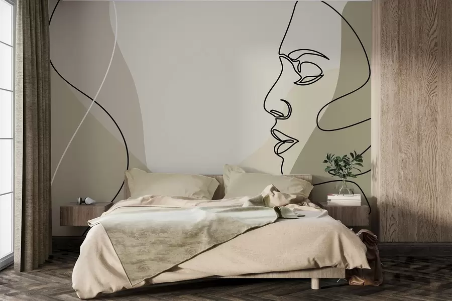 Fototapet Abstrakt ansikte w09231v1