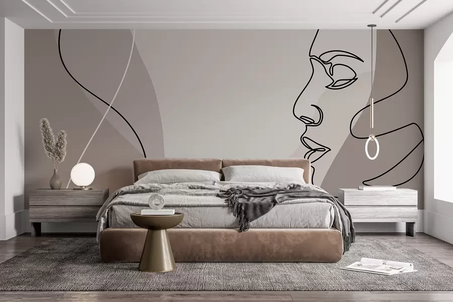 Fototapet Abstrakt ansikte w09231v3