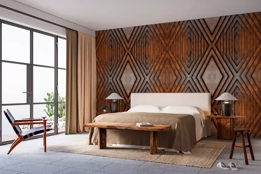 Fototapet imitation av träpaneler w04168v1