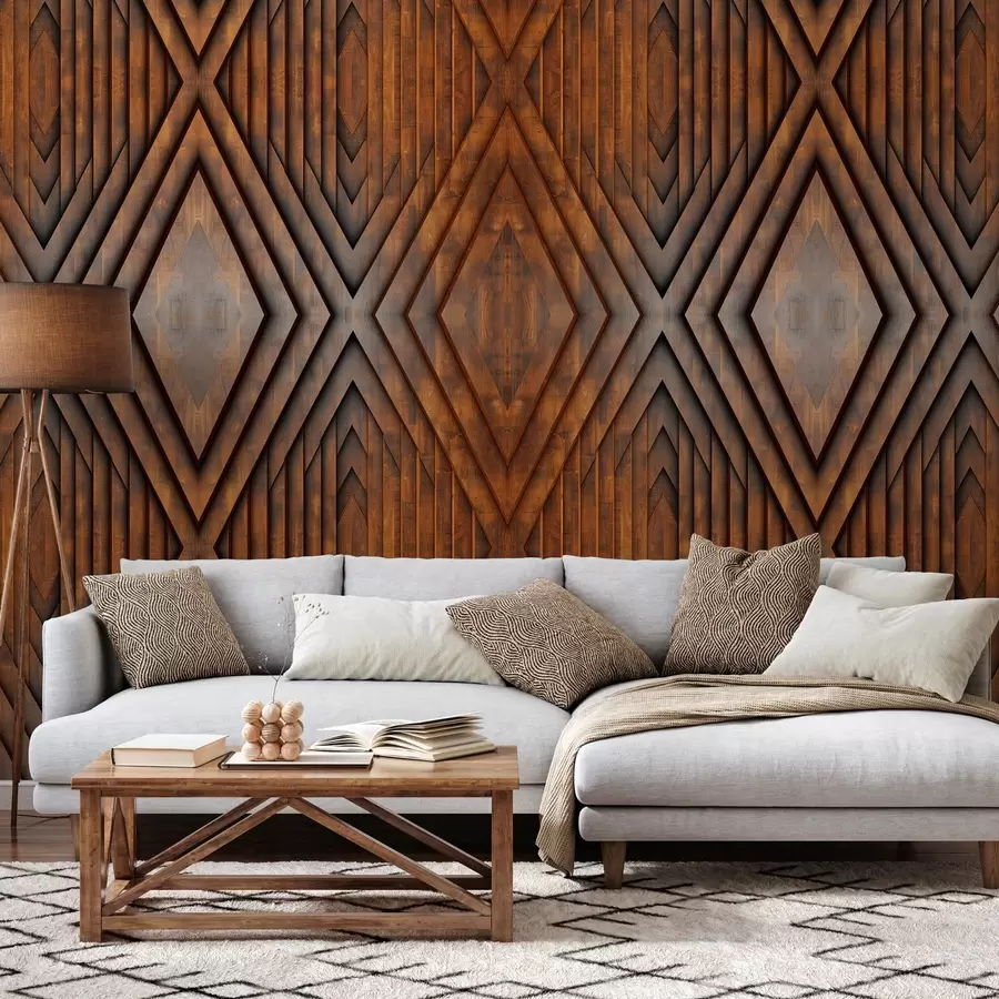 Fototapet imitation av träpaneler w04168v1