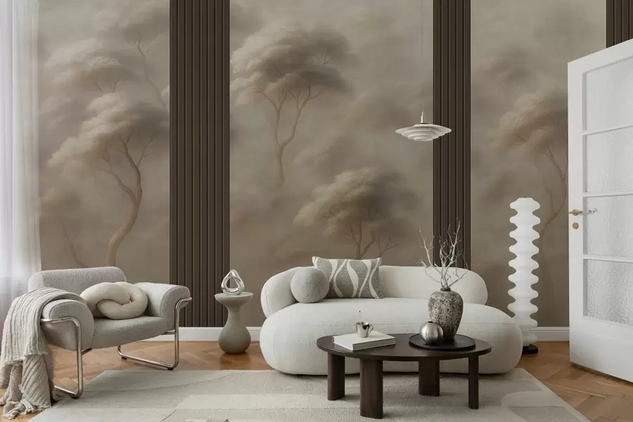 Fototapet Skog möter panelkonst w04187