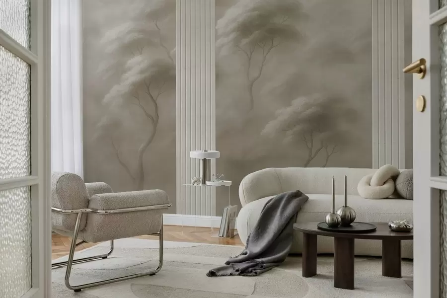 Fototapet Skog möter panelkonst w04187v1