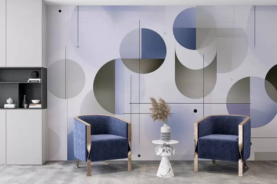 Fototapet Geometriska abstrakta former w04220v1