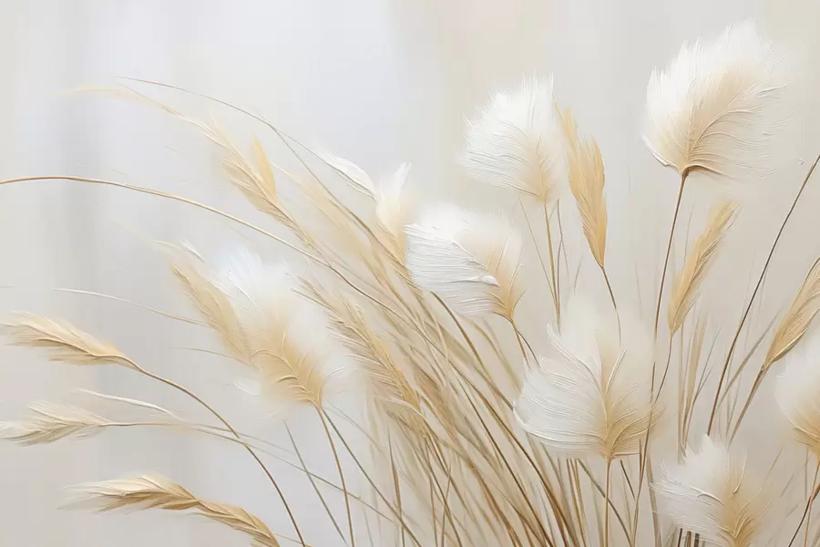 Fototapet Pampas spikelets imitation målning w04266