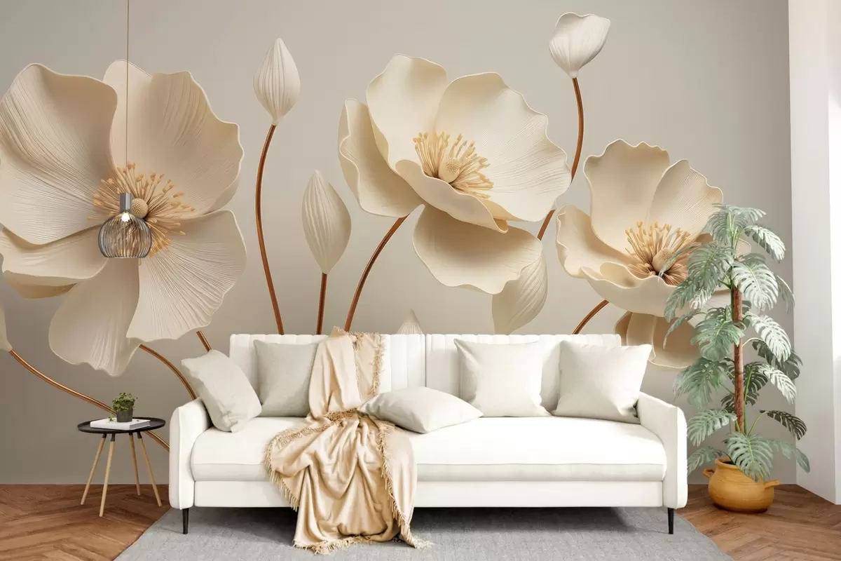 Fototapet Graciösa blommor w04248