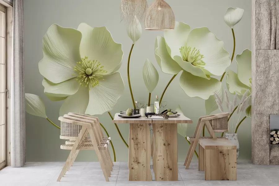 Fototapet Graciösa blommor w04248v2