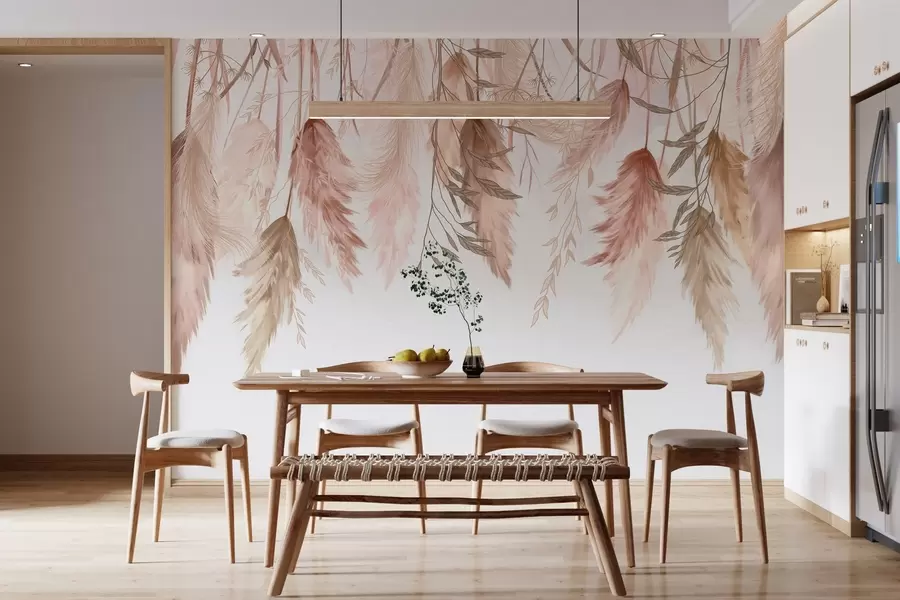 Fototapet Torkade blomställningar w04253