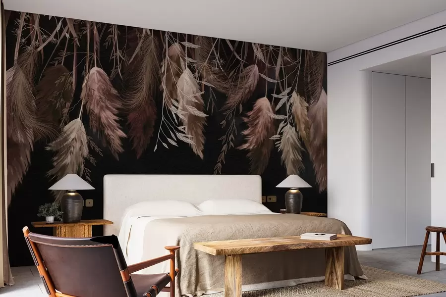 Fototapet Torkade blomställningar w04253v1