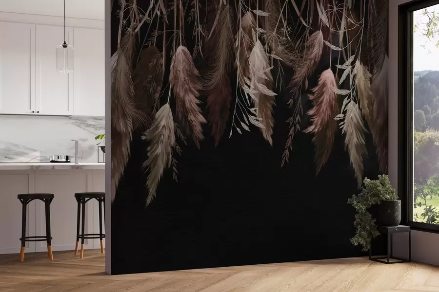 Fototapet Torkade blomställningar w04253v1