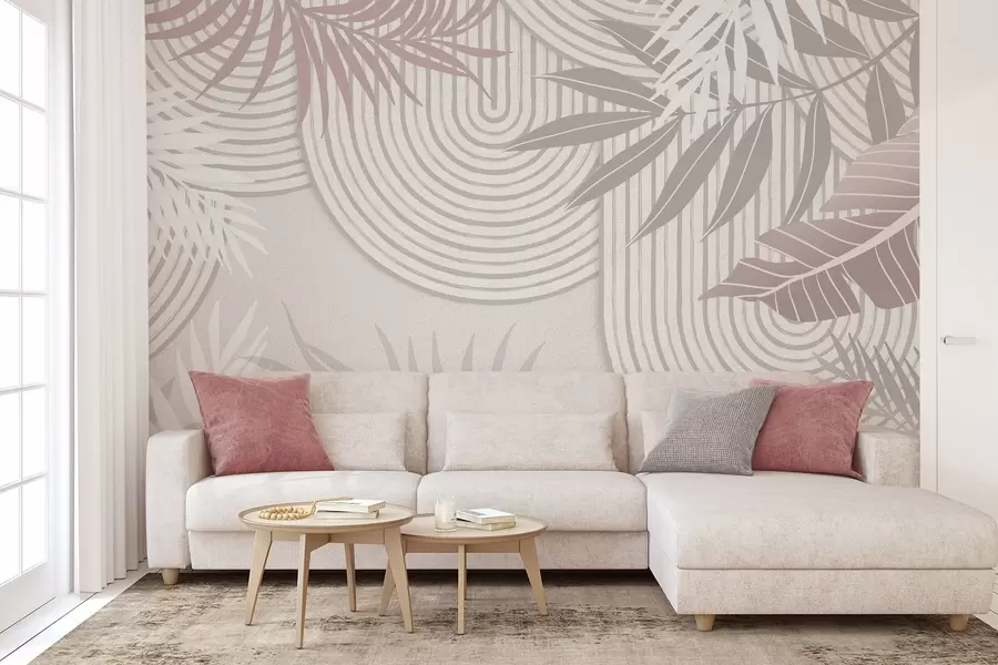 Fototapet Abstraktion med växtgrenar w04295v2