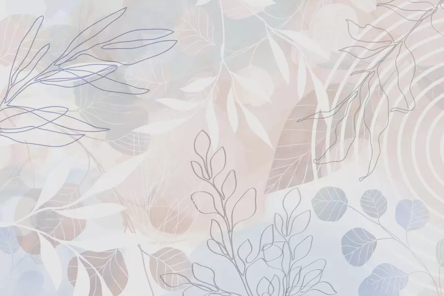 Fototapet Abstraktion av växter w04297