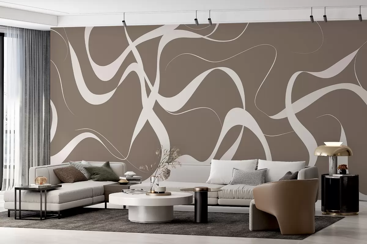 Fototapet Vågiga linjer w04223