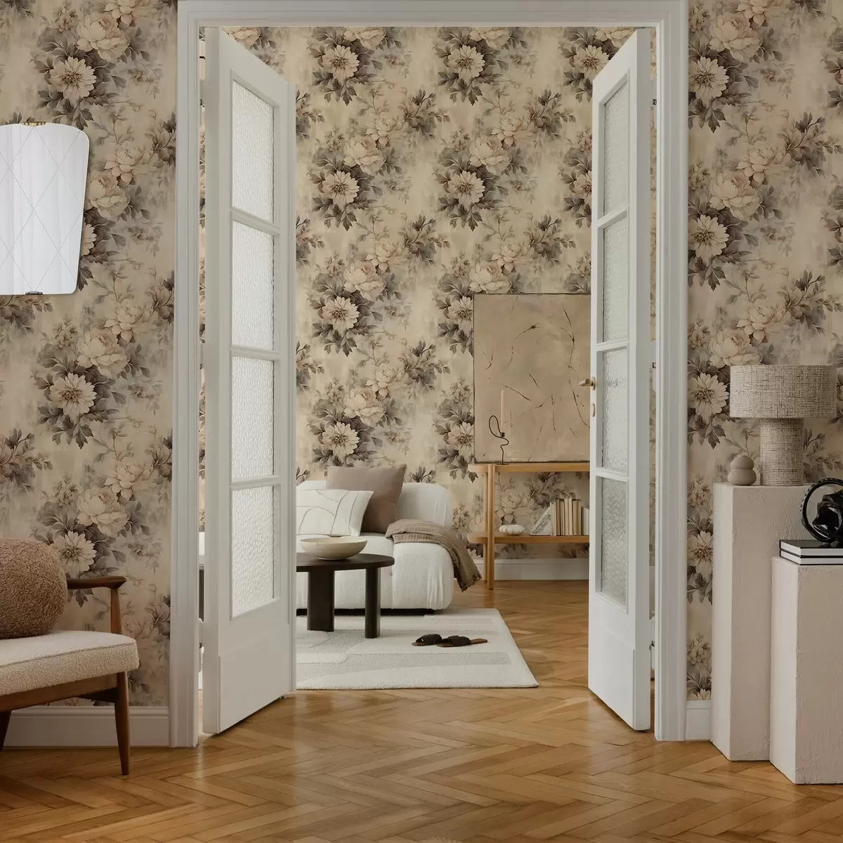 Bakgrund Vintage akvarellblommor