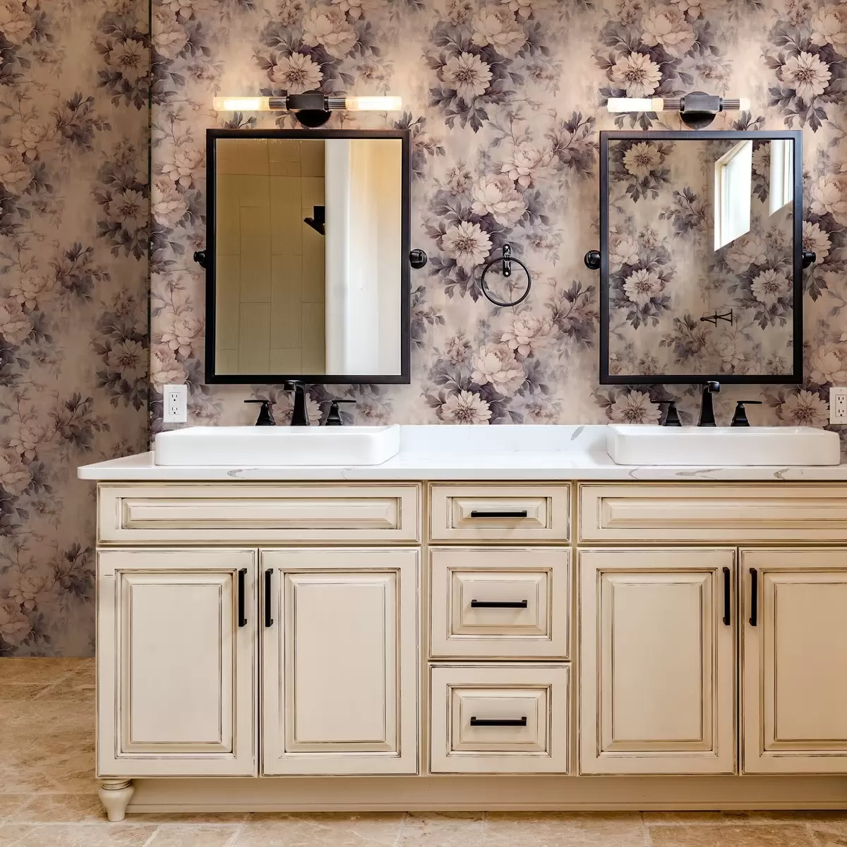 Bakgrund Vintage akvarellblommor