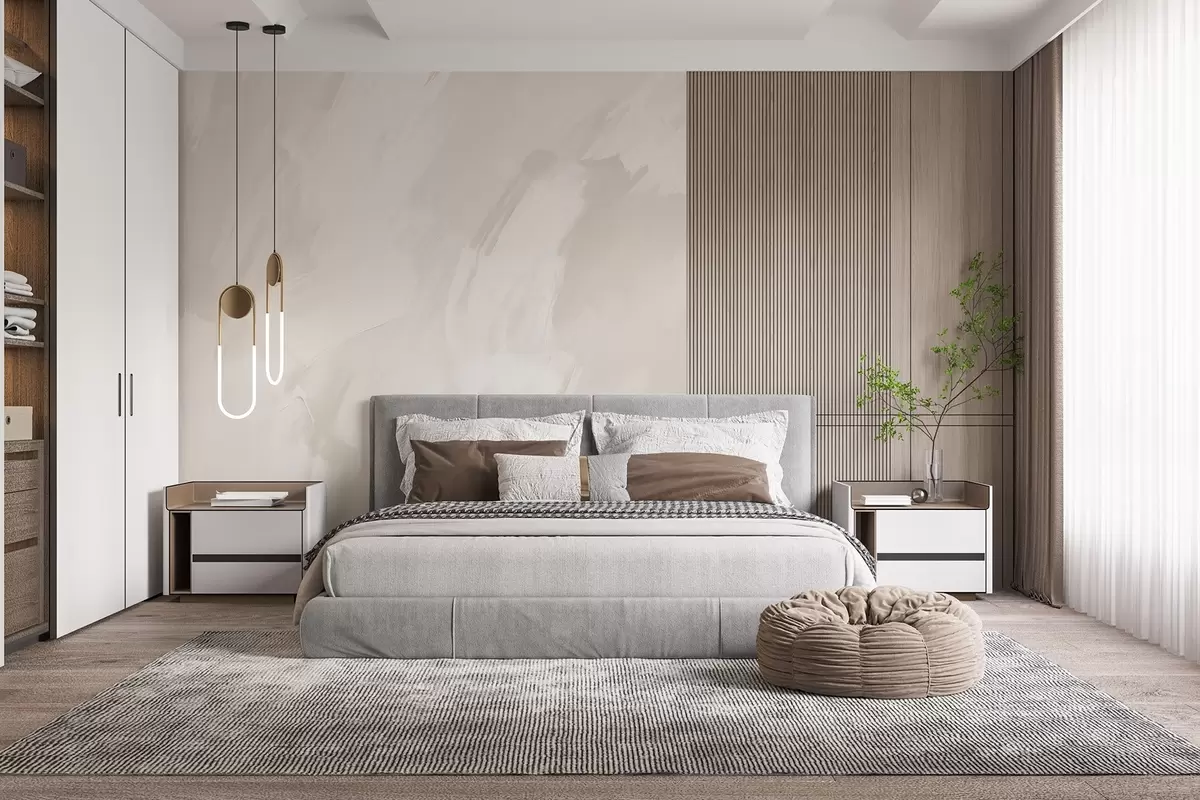 Fototapet Abstrakta streck med imitation av en sliten textur w04291v2