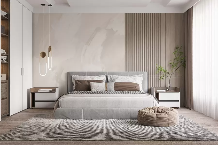 Fototapet Abstrakta streck med imitation av en sliten textur w04291v2