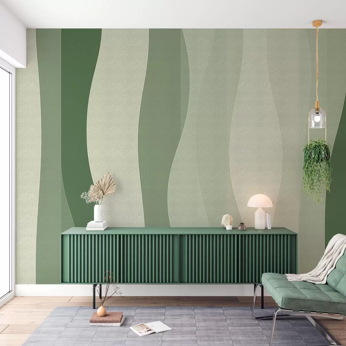 Fototapet Vertikalt gradientmönster för vätska w04219