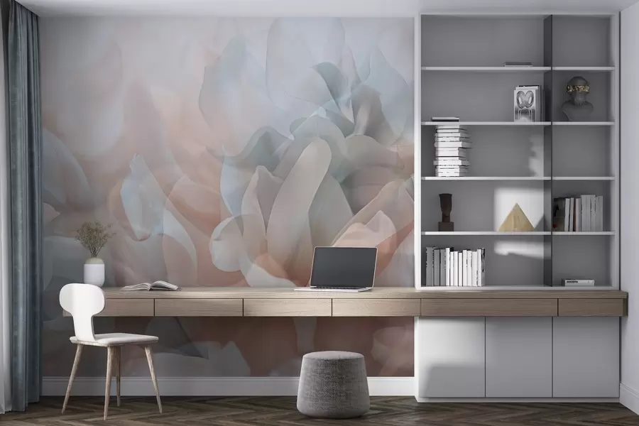 Fototapet Halvgenomskinliga blommor w04320v1