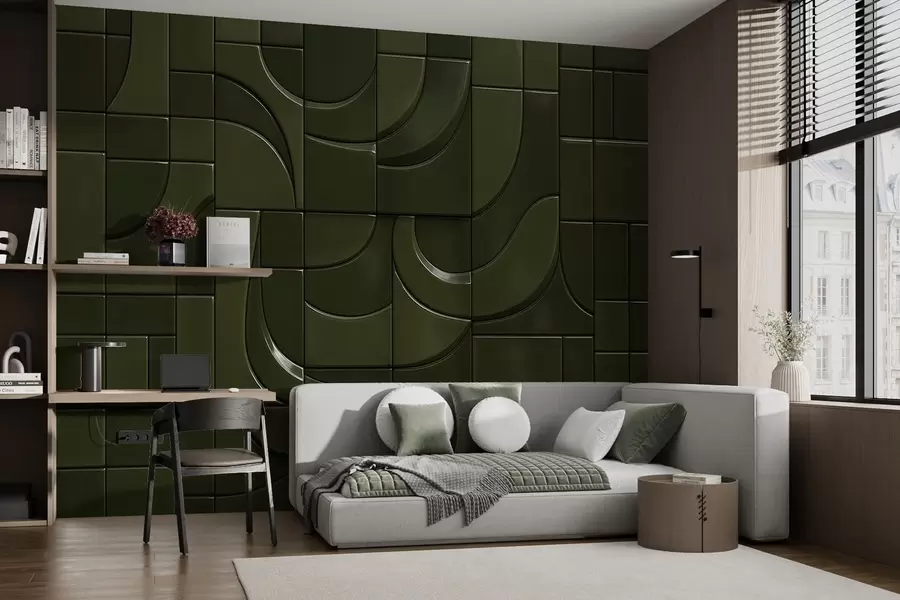 Fototapet Imitation av glansiga paneler w04325