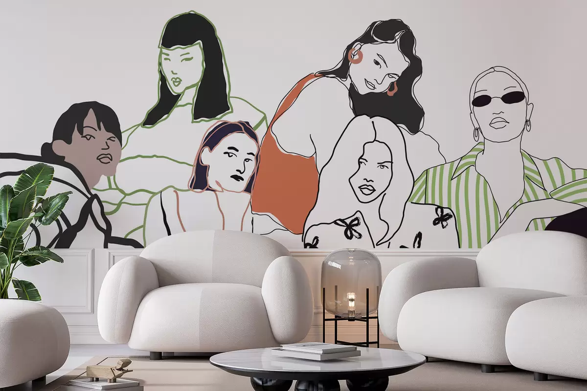 Fototapet Flickor w04359