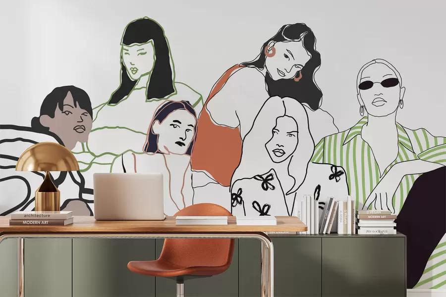 Fototapet Flickor w04359