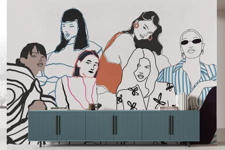 Fototapet Flickor w04359v1