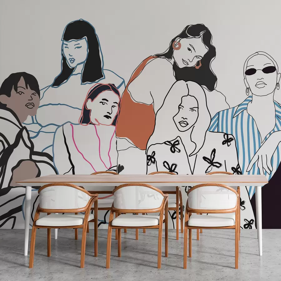 Fototapet Flickor w04359v1