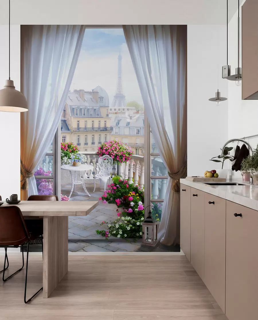 Fototapet Paris, utsikt från fönstret u79425