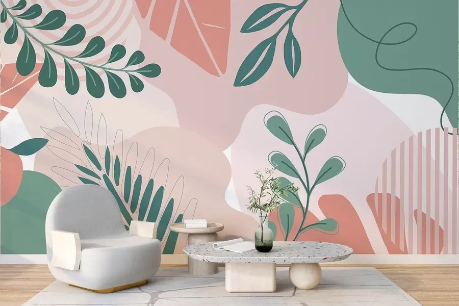 Fototapet Abstraktion, löv w04366