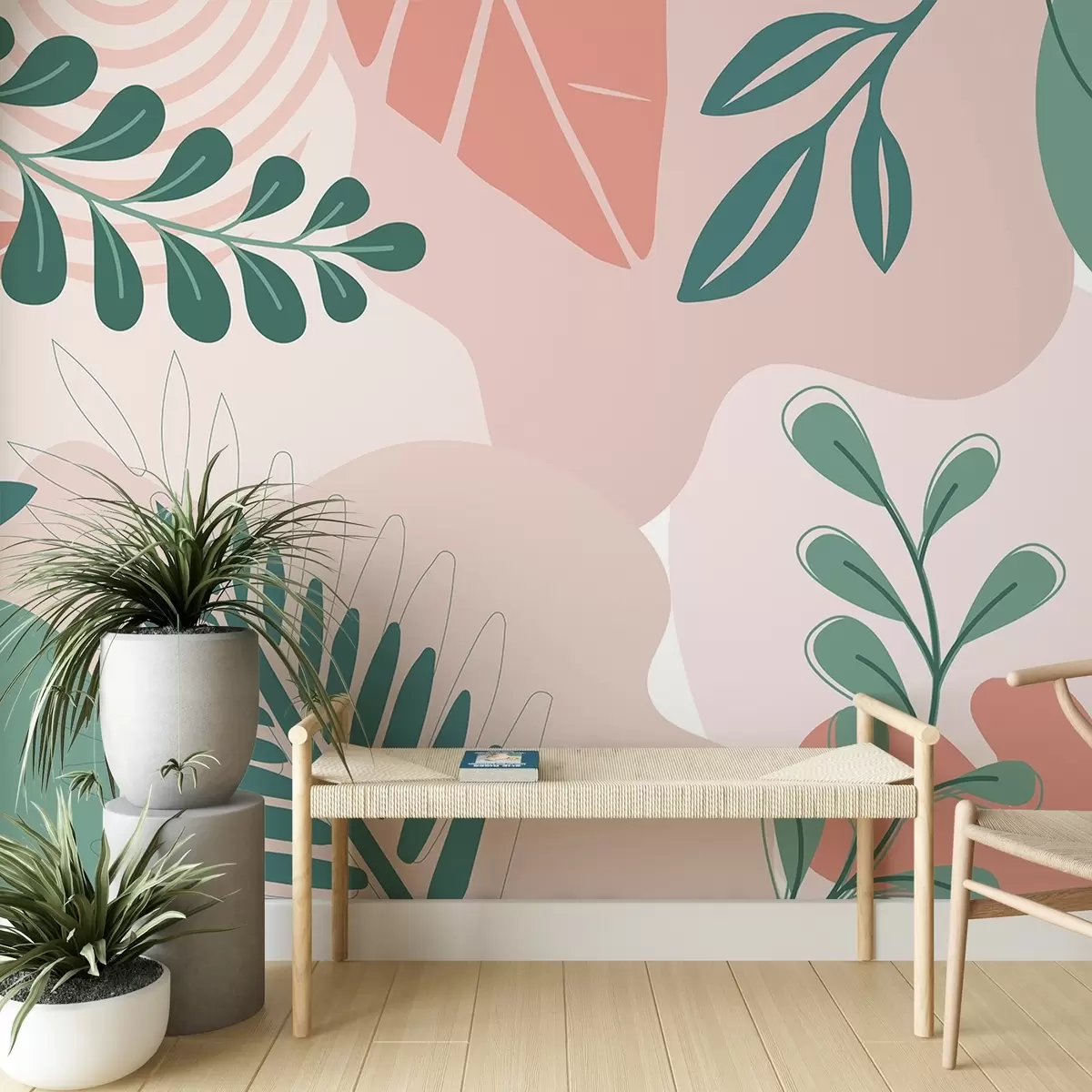 Fototapet Abstraktion, löv w04366