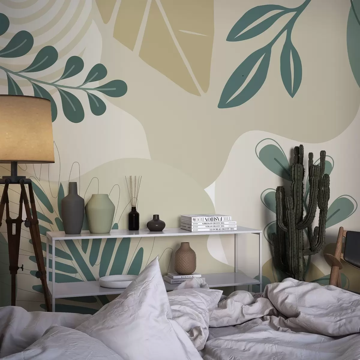 Fototapet Abstraktion, löv w04366v2