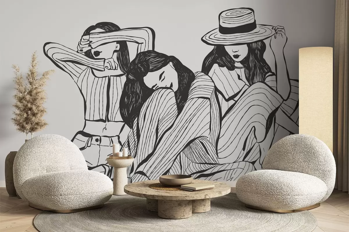 Fototapet Flickor w04384