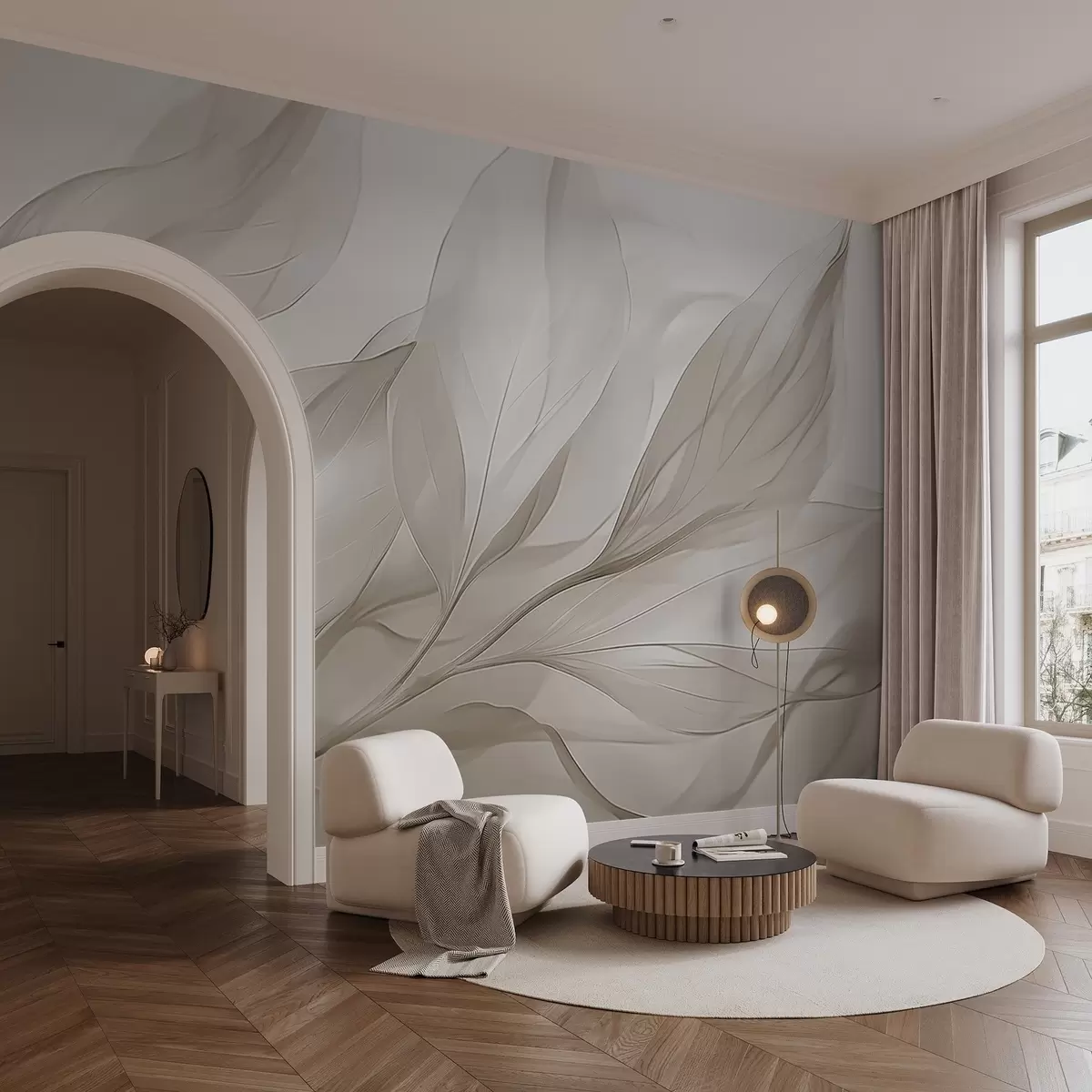 Fototapet Genomskinliga blad w04376v2