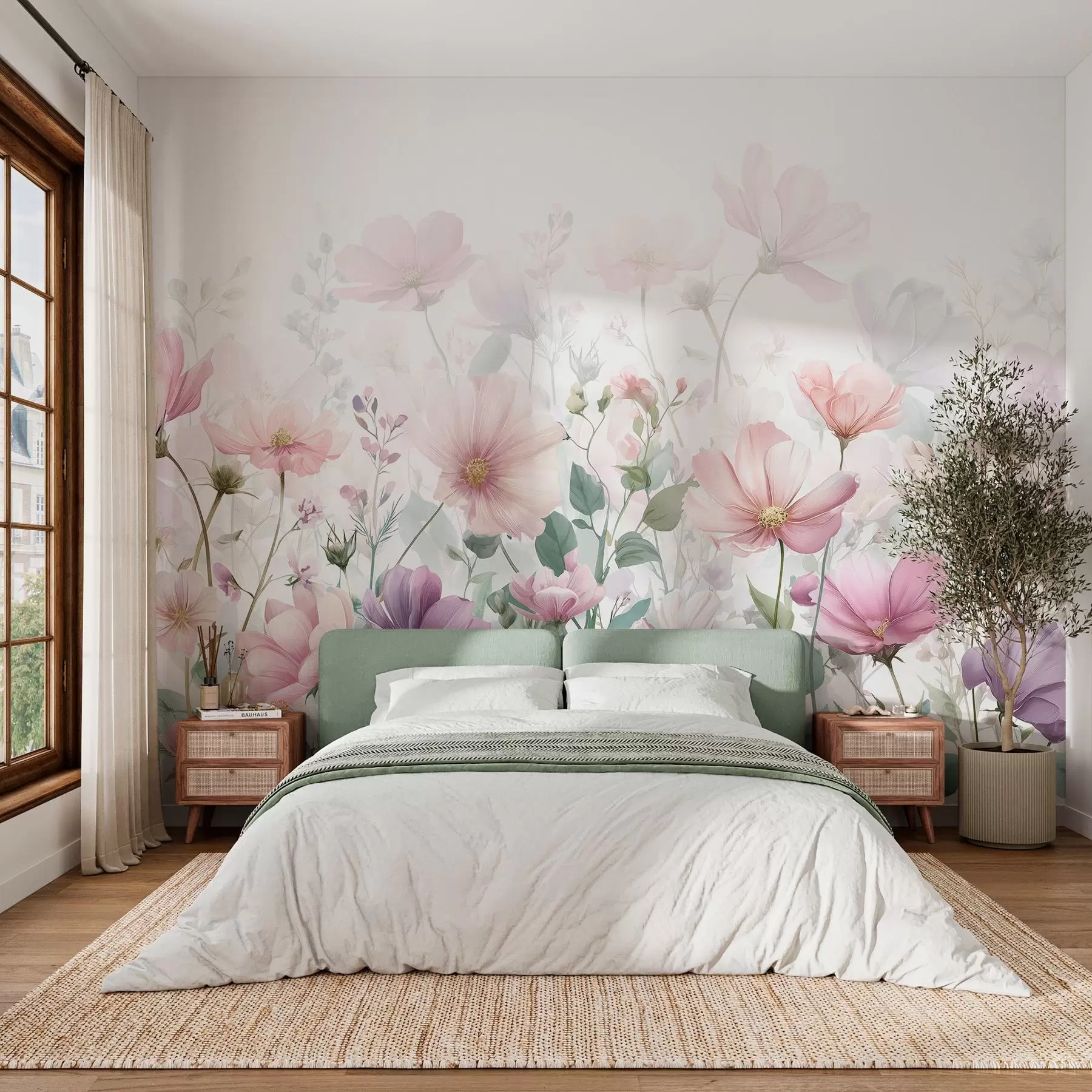 Fototapet skira vildblommor w04171