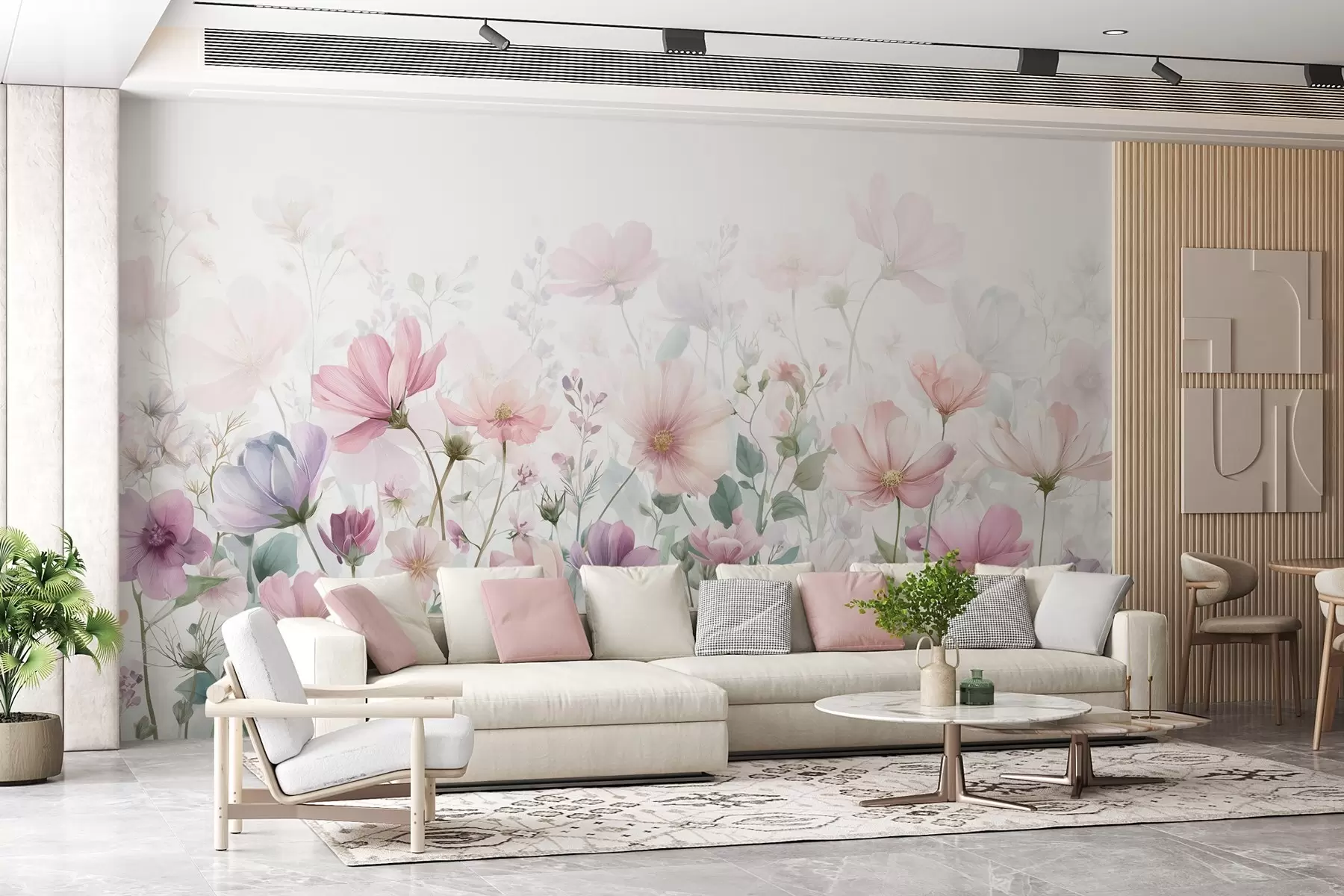 Fototapet skira vildblommor w04171