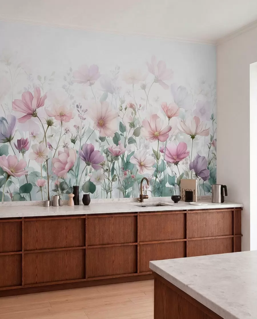 Fototapet skira vildblommor w04171